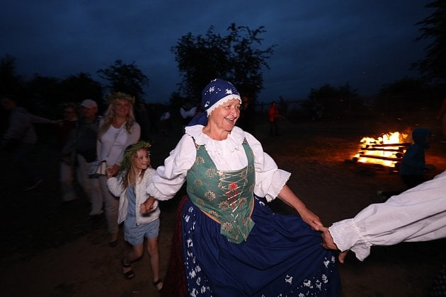Svatojánská noc v kouřimském skanzenu.