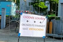 Stavební práce v ulici Havlíčkova v Havlíčkově Brodě Stavební práce v ulici Havlíčkova v Havlíčkově Brodě
