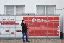 Výdejní boxy doručovací služby. Ilustrační snímek. Výdejní boxy doručovací služby. Ilustrační snímek.
