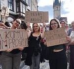 Petice za odvolání ministra kultury Oto Klempíře přivedla před Úřad vlády stovky