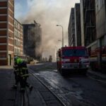 Hasiči se zatím ve Zlíně nemohou dostat blíže k troskám budovy, zásah pokračuje Hasiči se zatím ve Zlíně nemohou dostat blíže k troskám budovy, zásah pokračuje
